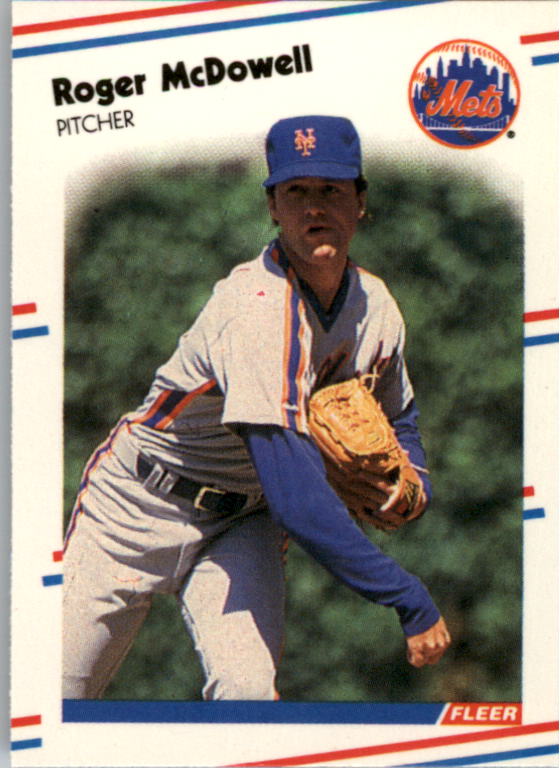 1988 Fleer Mini Baseball Cards 096      Roger McDowell